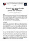 Research paper thumbnail of Circular Gabor wavelet algorithm for fingerprint liveness detection