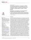 Research paper thumbnail of Simulating adaptation strategies to offset potential impacts of climate variability and change on maize yields in Embu County, Kenya