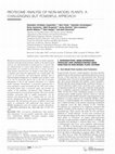 Research paper thumbnail of Proteome analysis of non-model plants: A challenging but powerful approach