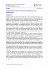 Research paper thumbnail of United Nations water conferences: reflections and expectations