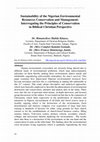 Research paper thumbnail of Sustainability of the Nigerian Environmental Resources Conservation and Management: Interrogating the Principles of Conservation in Biblical Christian Perspective