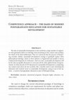 Research paper thumbnail of Competence approach – the basis of modern postgraduate education for sustainable development