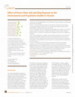 Research paper thumbnail of Effect of Power Plant Ash and Slag Disposal on the Environment and Population Health in Ukraine