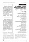 Research paper thumbnail of Design and study of protective properties of electromagnetic screens based on iron ore dust