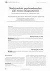 Research paper thumbnail of Niedojrzałość psychoseksualna jako termin diagnostyczny