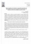 Research paper thumbnail of Entre las políticas de "inclusión" y la igualdad meritocrática de oportunidades. Experiencia estudiantil en escuelas técnicas en contextos de crisis de los modelos de justicia escolar