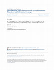 Research paper thumbnail of South Dakota\u27s Cropland Share Leasing Market