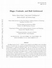 Research paper thumbnail of Higgs, Coulomb, and Hall-Littlewood