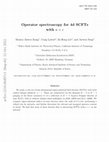 Research paper thumbnail of Operator spectroscopy for 4d SCFTs with a=c