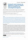 Research paper thumbnail of Finding the tomb of Suleiman the Magnificent in Szigetvár, Hungary: historical, geophysical and archeological investigations