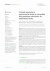 Research paper thumbnail of Cortisol reactivity to psychosocial stress in vulnerable and grandiose narcissists: An exploratory study