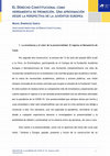 Research paper thumbnail of EL DERECHO CONSTITUCIONAL COMO HERRAMIENTA DE PROMOCIÓN. UNA APROXIMACIÓN DESDE LA PERSPECTIVA DE LA JUVENTUD EUROPEA