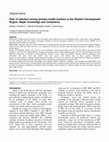 Research paper thumbnail of Risk of infection among primary health workers in the Western Development Region, Nepal: knowledge and compliance