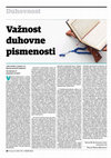 Research paper thumbnail of M. Ali Lakhani - Važnost duhovne pismenosti ("The Importance of Spiritual Literacy")