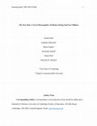 Research paper thumbnail of The Zoo Task: A Novel Metacognitive Problem-Solving Task Developed with a Sample of African American Children from Schools in High Poverty Communities