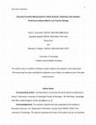 Research paper thumbnail of Executive Function Measurement in Urban Schools: Exploring the Links between Performance-Based Metrics and Teacher Ratings