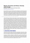 Research paper thumbnail of Women, Economics and History: Diversity within Europe