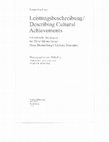 Research paper thumbnail of "Ekphrasis, Visual Description, and Iconic Skepticism in Hans Blumenberg's Writings," Describing Cultural Achievements: Hans Blumenberg's Literary Strategies, ed. T. Attanucci and U. Breuer, Heidelberg. Universitätsverlag Winter, 2020, 111-130