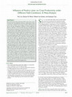 Research paper thumbnail of Influence of Poultry Litter on Crop Productivity under Different Field Conditions: A Meta‐Analysis