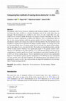 Research paper thumbnail of Comparing four methods of rearing Varroa destructor in vitro