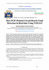 Research paper thumbnail of Bare PCB (Printed Circuit Board) Fault Detection in Real-time Using YOLOv5