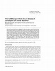 Research paper thumbnail of The GABAergic effect of low doses of lorazepam on social behavior