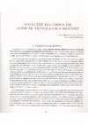 Research paper thumbnail of Análise da obra de José M. Fenolera Ibañéz