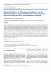 Research paper thumbnail of Adverse Effects of Phosphate Industry on the Environment and Groundwater Geochemistry in the Ghannouch Field, Southeastern Tunisia