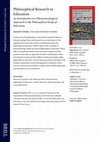 Research paper thumbnail of Philosophical Research in Education: An Introduction to a Phenomenological Approach to the Philosophical Study of Education