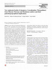 Research paper thumbnail of New ambrosia beetles (Coleoptera: Curculionidae: Platypodinae) from Miocene Mexican and Dominican ambers and their paleobiogeographical implications