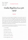 Research paper thumbnail of Giulia Bigolina (ca.1518-1569) — Genealogia Femminile