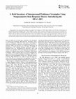 Research paper thumbnail of A Brief Inventory of Interpersonal Problems–Circumplex Using Nonparametric Item Response Theory: Introducing the IIP–C–IRT