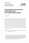 Research paper thumbnail of On evolutionary geoeconomics and the RCEP Case: A correlative SWOT analysis