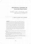 Research paper thumbnail of Historical lessons on vaccine hesitancy: Smallpox, polio, and measles, and implications for COVID-19