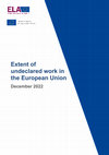 Research paper thumbnail of Extent of undeclared work in the European Union