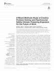 Research paper thumbnail of A Mixed-Methods Study of Creative Problem Solving and Psychosocial Safety Climate: Preparing Engineers for the Future of Work