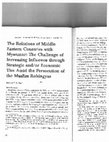 Research paper thumbnail of The Relations of Middle Eastern Countries with Myanmar: The Challenge of Increasing Influence through Strategic and/or Economic Ties Amid the Persecution of Muslim Rohingyas in JOURNAL of SOUTH ASIAN and MIDDLE EASTERN STUDIES, Vo. 46, No. 3 (Spring 2023), pp. 22-40