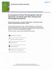 Research paper thumbnail of An evaluation of three Thai phosphate rocks for agronomic use based upon their chemical and mineralogical properties