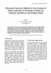 Research paper thumbnail of Structural Harmony Method in the Context of Deep Learning on Example of Music by Valentyn Sylvestrov and Philipp Glass