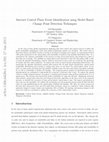 Research paper thumbnail of Internet Control Plane Event Identification using Model Based Change Point Detection Techniques