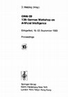 Research paper thumbnail of GWAI-89 13th German Workshop on Artificial Intelligence