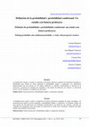 Research paper thumbnail of Definición de la probabilidad y probabilidad condicional: Un estudio con futuros profesores<br>Defining probability and conditional probability: A study with prospective teachers