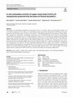 Research paper thumbnail of In vitro antioxidant activities of copper mixed oxide (CuO/Cu2O) nanoparticles produced from the leaves of Phoenix dactylifera L