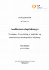 Research paper thumbnail of Landbrukets ringvirkninger. Deloppgave 3 i en drøfting av landbruks- og matpolitikkens distriktspolitiske betydning