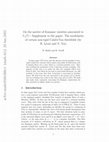 Research paper thumbnail of A G ] 2 0 Ju n 20 05 On the motive of Kummer varieties associated to Γ 1 ( 7 )-Supplement to the paper : The modularity of certain non-rigid Calabi-Yau threefolds