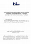 Research paper thumbnail of Model-Based System Engineering in Practice