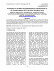 Research paper thumbnail of Investigation on the Effect of Spindle Speed and Traveller Weight on the Tensile Properties of 21 s Ne Cotton Ring Spun Yarns