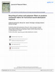 Research paper thumbnail of Recycling of cotton and polyester fibers to produce nonwoven fabric for functional sound absorption material