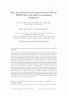 Research paper thumbnail of Fast deconvolution with approximated PSF by RSTLS with antireflective boundary conditions