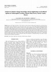 Research paper thumbnail of Analysis of climate change knowledge and its implications on livelihood options in Naituyupaki Location, Maasai Mau Forest, Narok County, Kenya